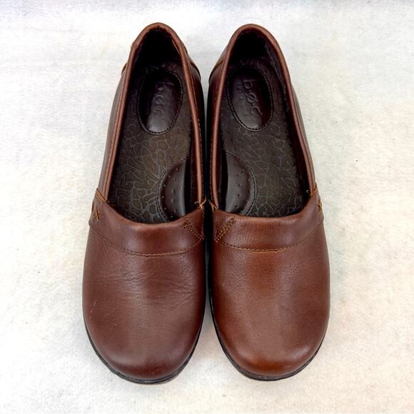 EUC b.o.c. by Born Brown Leather Slip-on Women’s Shoes Howell Loafers size 8.5 - Picture 1 of 9